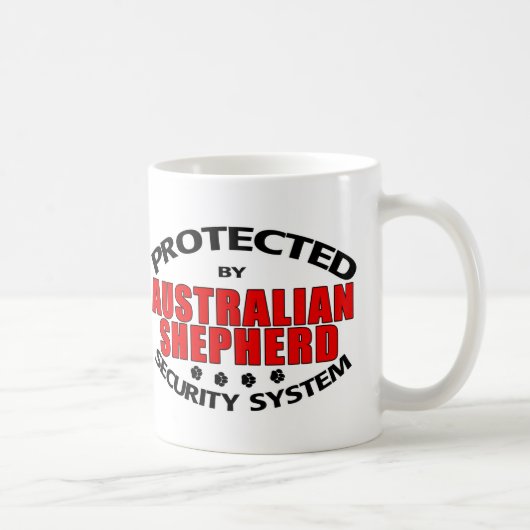 Australian Shepherd Security Kaffeetasse (Rechts)
