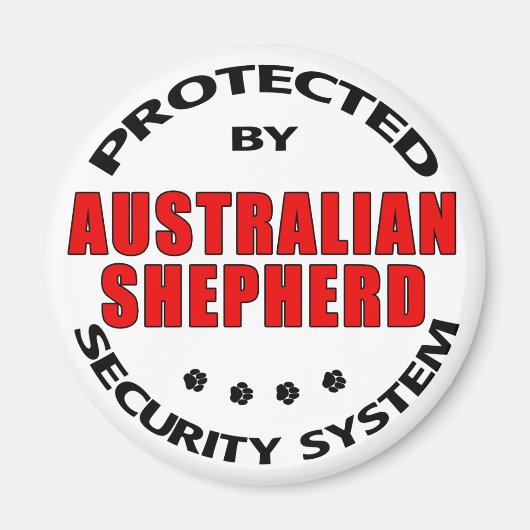Australian Shepherd Security Magnet (Vorne)