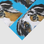 AUSTRALIAN SHEPHERD SEIDENPAPIER (Detail)