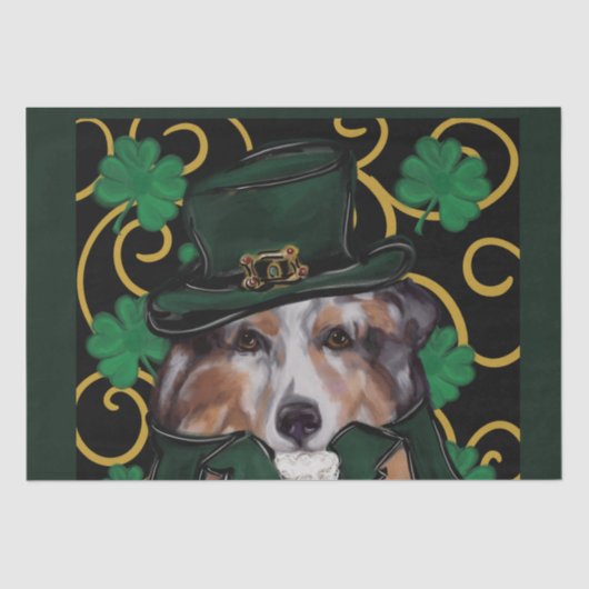 AUSTRALIAN SHEPHERD SEIDENPAPIER (Vorderseite)