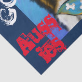 AUSTRALIAN SHEPHERD SEIDENPAPIER (Detail)