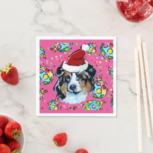 AUSTRALIAN SHEPHERD SERVIETTE (Beispiel)