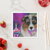 Australian Shepherd Serviette (Beispiel)