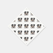 Australian Shepherd Serviette (Ecke)