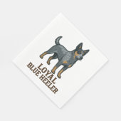 Australian Shepherd Serviette (Ecke)