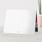 Australian Shepherd Snowy Sleigh Weihnachtsdekor Karte (Rückseite)