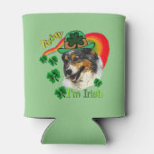 Australian Shepherd St. Patricks Day Dosenkühler (Rückseite)