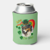 Australian Shepherd St. Patricks Day Dosenkühler (Kanne Rückseite)