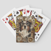 Australian Shepherd Steampunk Spielkarten (Rückseite)