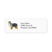 Australian Shepherd Stehend Labels (Vorne)