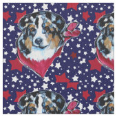 Australian Shepherd Stoff (Nahaufnahme)