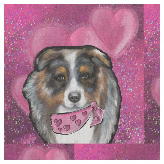 Australian Shepherd Stoff (Nahaufnahme)