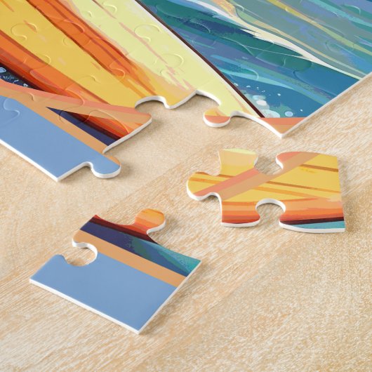 Australian Shepherd Surfing Puzzle (Seite)