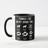 Australian Shepherd Things Do Spare Time Funny Tasse (Links)
