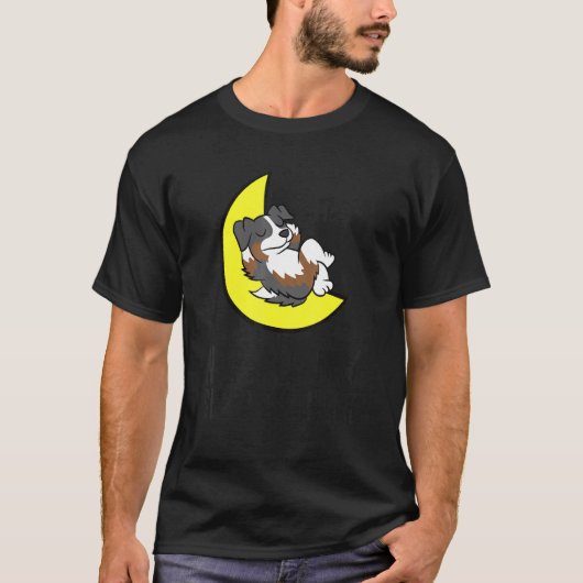 Australian Shepherd Tired Nap All Day Sleep All Ni T-Shirt (Vorderseite)