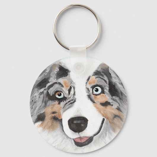 Australian Shepherd ~ Toby Schlüsselanhänger (Vorderseite)