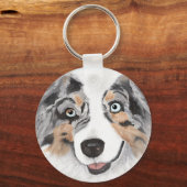 Australian Shepherd ~ Toby Schlüsselanhänger (Vorderseite)
