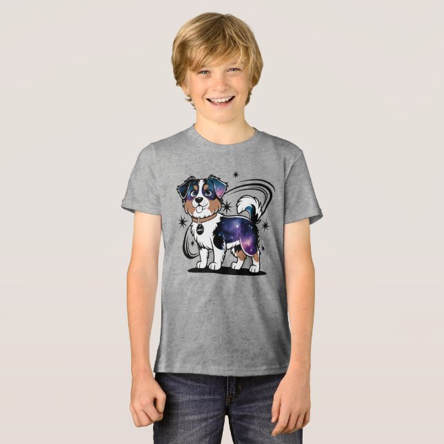 Australian Shepherd Tri-Blend Shirt (Vorderseite voll)