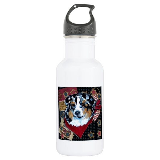 AUSTRALIAN SHEPHERD TRINKFLASCHE (Vorderseite)