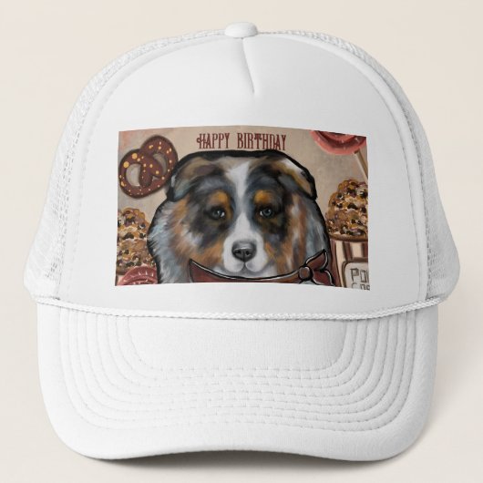AUSTRALIAN SHEPHERD TRUCKERKAPPE (Vorderseite)