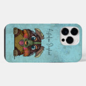 Australian Shepherd Ugly Face iPhone Hülle (Rückseite (Horizontal))