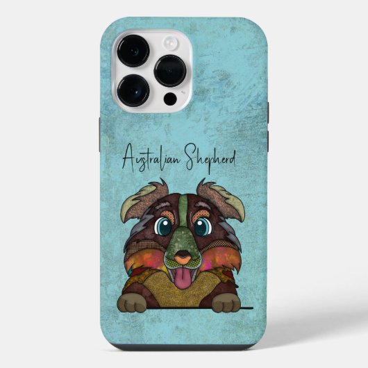 Australian Shepherd Ugly Face iPhone Hülle (Rückseite)