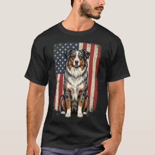 Australian Shepherd USA-Flagge 4. T-Shirt