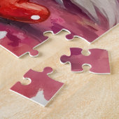 Australian Shepherd Valentine Dog Art with Hearts Puzzle (Seite)