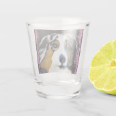Australian Shepherd Valentine Schnapsglas (Rückseite)