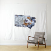Australian Shepherd Wandteppich (Beispiel (Horizontal))