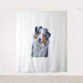 Australian Shepherd Wandteppich (Vorderseite)