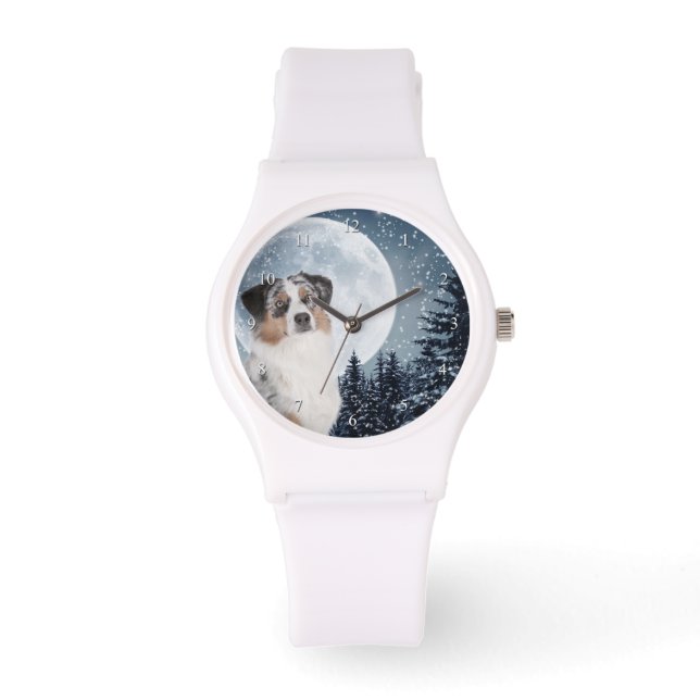 Australian Shepherd Watch Armbanduhr (Vorderseite)