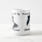 Australian Shepherd Watercolor personalize Verwandlungstasse (Zentrum)