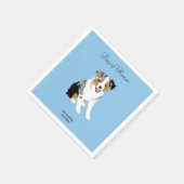 Australian Shepherd Wedding Cocktail Napkins Serviette (Ecke)