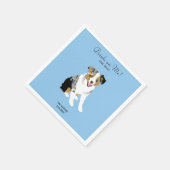 Australian Shepherd Wedding Cocktail Napkins Serviette (Ecke)