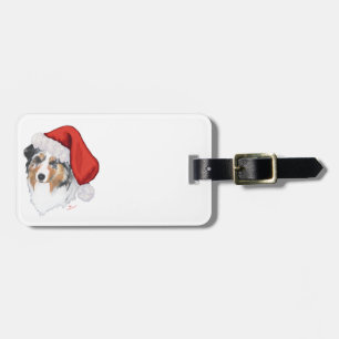 Australian Shepherd Weihnachten Gepäckanhänger