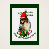 Australian Shepherd Weihnachtsgeschenke Name Tags (Rückseite)