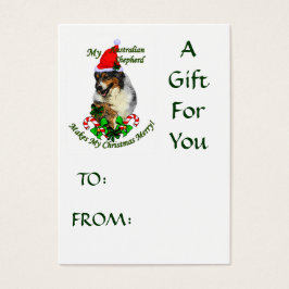 Australian Shepherd Weihnachtsgeschenke Name Tags