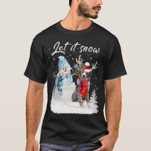 Australian Shepherd Weihnachtsmann Hund Weihnachte T-Shirt