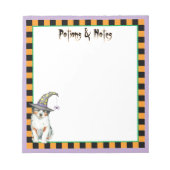 Australian Shepherd Witch Notizblock (Vorderseite)