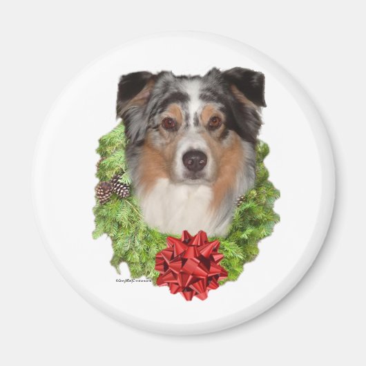 Australian Shepherd Wreath - Magnet (Vorne)