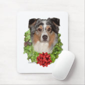 Australian Shepherd Wreath Mousepad (Mit Mouse)