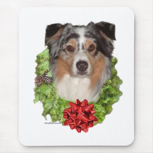 Australian Shepherd Wreath Mousepad (Vorne)