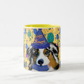 AUSTRALIAN SHEPHERD ZWEIFARBIGE TASSE (Mittel)