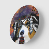 AUSTRALIAN SHEPHERDA Watch Runde Wanduhr (Winkel)