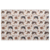 AUSTRALIAN SHEPHERY Painterly Watercolor Dog Stoff (Fat Quarter (45,7 x 55,9 cm))