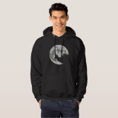 Australian Silky Terrier Apparel And Moon  Hallowe Hoodie (Vorne ganz)