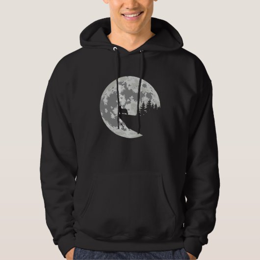 Australian Silky Terrier Apparel And Moon Hallowe Hoodie (Vorderseite)
