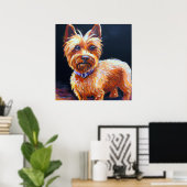 Australian Silky Terrier - Dog Portrait Poster (Heimbüro)