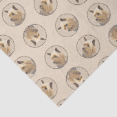 Australian Silky Terrier Painting Original Dog Art Seidenpapier (Ausschnitt)